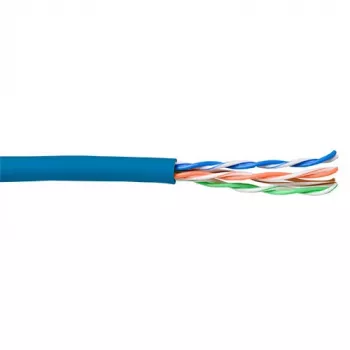 Cable de red ACT CAT5E U/UTP flexible azul 100 m