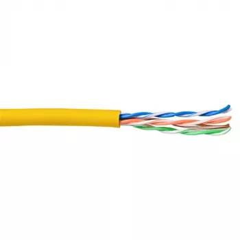 Cable de red ACT CAT5E U/UTP flexible amarillo 100 m