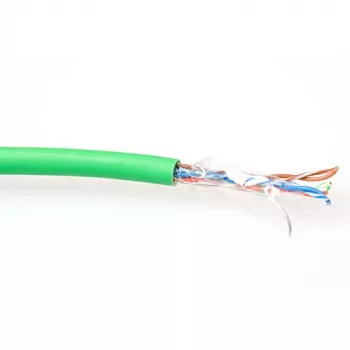 Cable de red flexible ACT FP770H CAT5E F/UTP LSZH verde 100 m