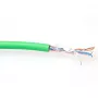 Cable de red flexible ACT FP770H CAT5E F/UTP LSZH verde 100 m