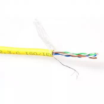 Cable de red ACT CAT5E F/UTP LSZH flexible amarillo 100 m