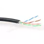 Cable de red ACT CAT5E F/UTP LSZH flexible negro 100 m