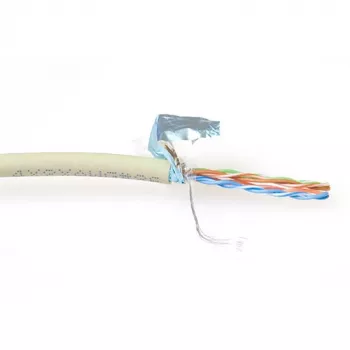 Cable de red ACT CAT5E F/UTP LSZH flexible marfil 100 m