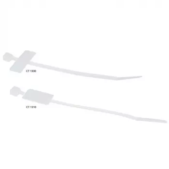 ACT Bridas - para marcadores de cables, longitud 200 mm, ancho 2,5 mm
