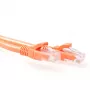 ACT Cable de parcheo U/UTP CAT6A naranja de 1 metro snagless con conectores macho RJ45