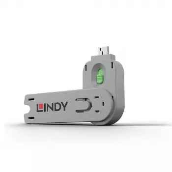 Lindy llave de bloqueo de puerto USB Type-A, verde