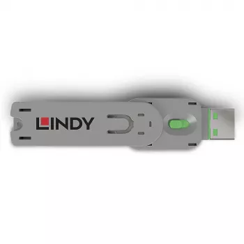 Lindy llave de bloqueo de puerto USB Type-A, verde