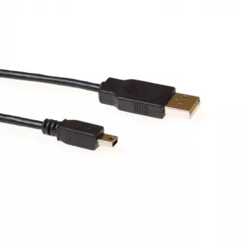 Cable USB ACT USB 2.0 conector A – conector USB Mini-B5 1,80 m
