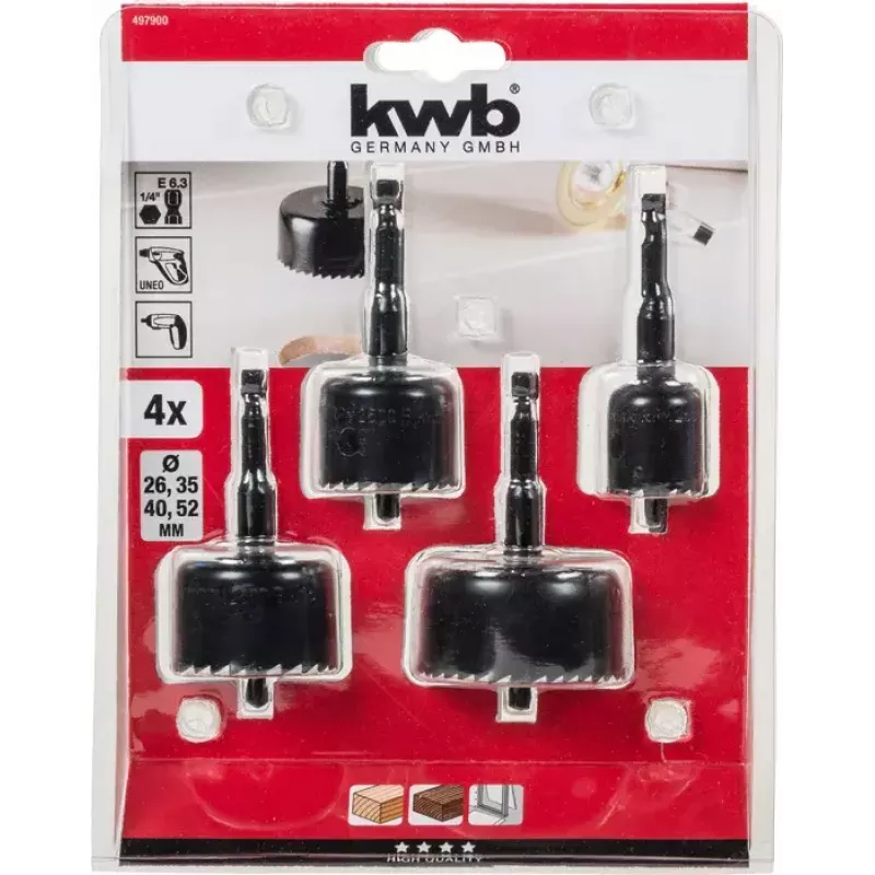 Juego de sierras de corona KWB 497900 atornillador inalámbrico