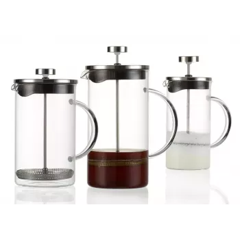 Prensa francesa Ritzenhoff & Breker Rio 0,8 L Negro Plata Transparente