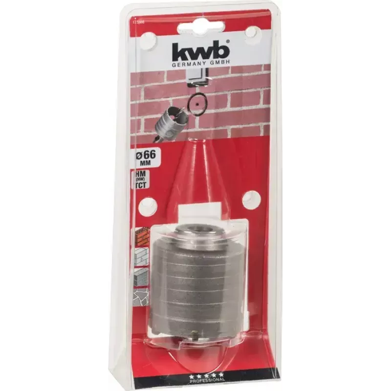 Broca piloto KWB 175166 6,6 cm para hormigón, granito, mármol