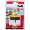 Set de sierras de corona KWB 599000 7 piezas 6,3 cm para plástico madera