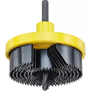 Set de sierras de corona KWB 599000 7 piezas 6,3 cm para plástico madera
