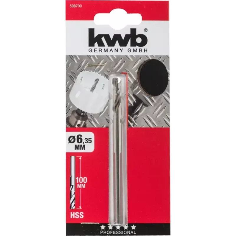 Broca de centrar KWB 598700 giro a la derecha