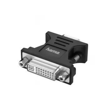Adaptador de cable Hama 00200341 VGA (D-Sub) DVI-I negro
