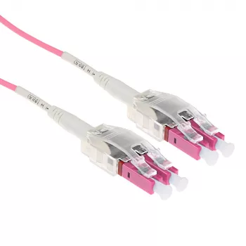 ACT 3 metros Multimodo 50/125 OM4 cable de fibra óptica Polarity Twist con conectores LC