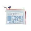 Estuche escolar rígido HERMA 20014 Rojo Transparente