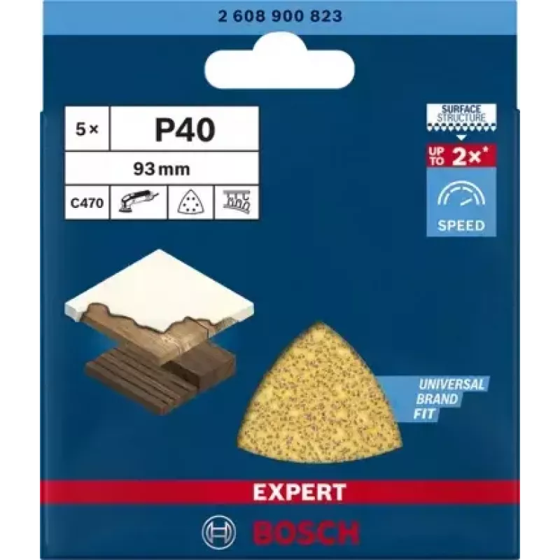 Bosch 2 608 900 823 accesorio de lijado/abrasivo para herramienta rotativa hoja de lija para madera