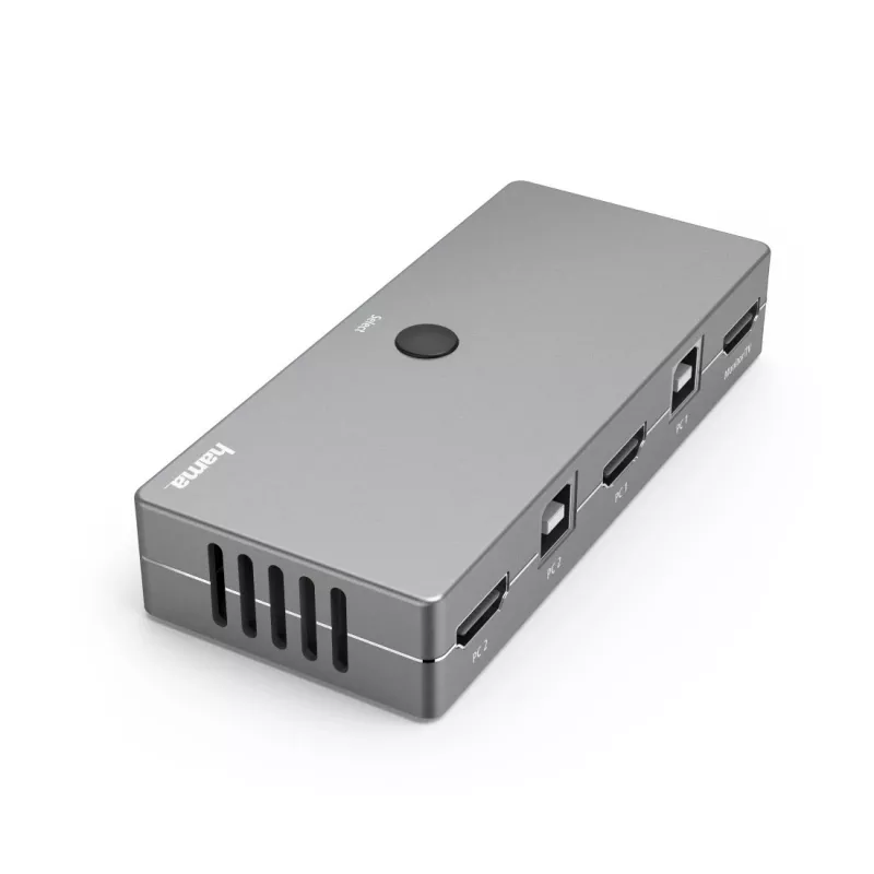 Conmutador KVM Hama 00200135 USB HDMI 4K Ultra HD