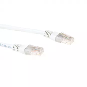 ACT Blanco 3,0 m Cable de red LSZH U/UTP CAT6 con conectores RJ45