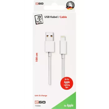 Cable Lightning 2GO 794888 1m Blanco USB B
