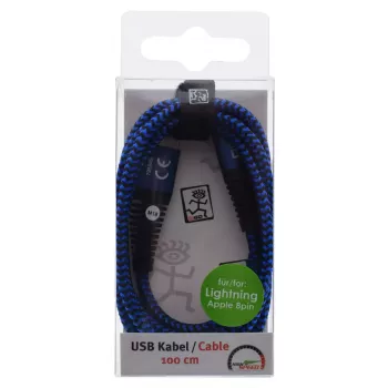 Cable Lightning 2GO 795949 1 m Azul USB B