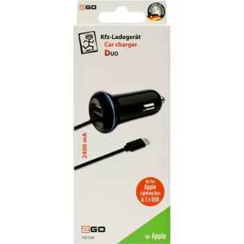 Cargador móvil 2GO 797169 Universal Negro Mechero de coche 12/24V