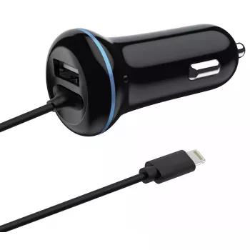 Cargador móvil 2GO 797169 Universal Negro Mechero de coche 12/24V