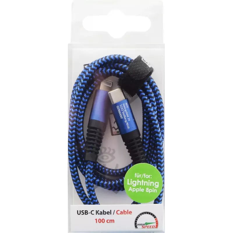 Cable Lightning 2GO 797196 1 m Azul USB-C