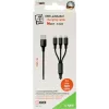 Cable Lightning 2GO 797155 1,5 m Negro USB B USB C Micro-USB B