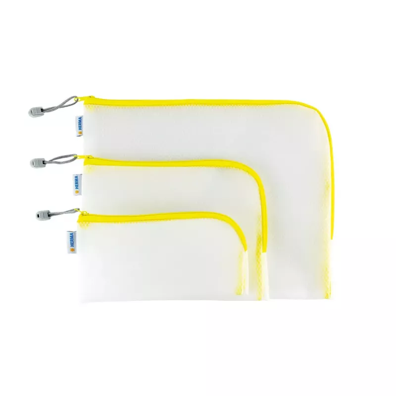 Estuche HERMA 20005 Rígido EVA Transparente Amarillo 110x230mm
