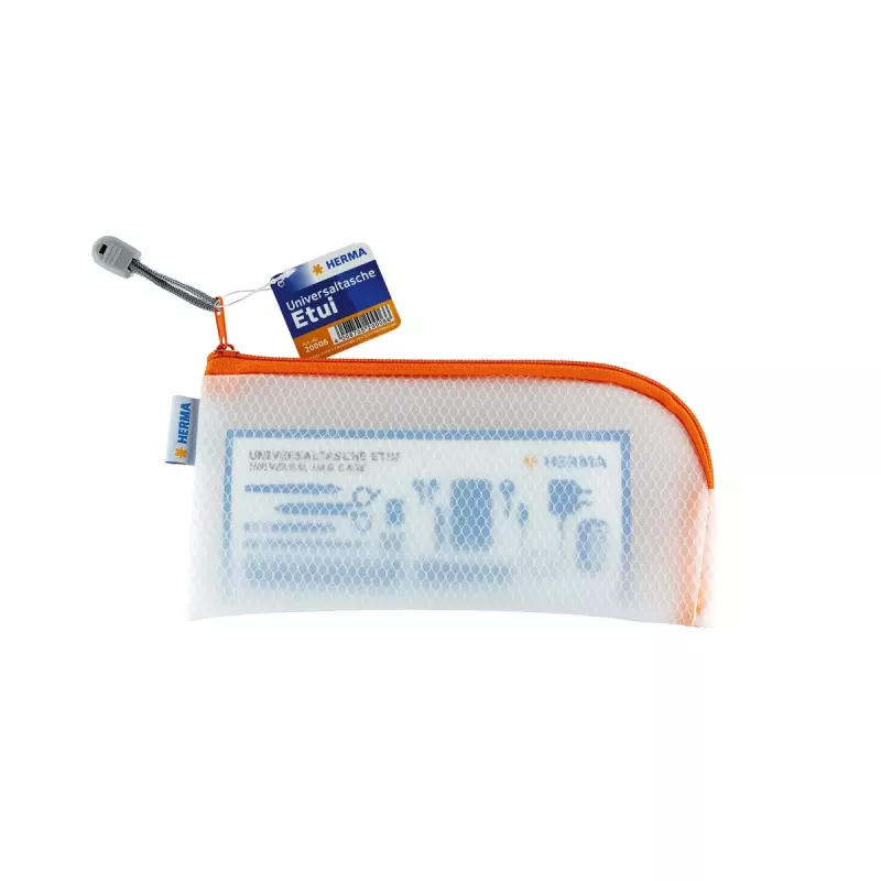 Estuche HERMA 20006 Rígido EVA Naranja Transparente 110x230mm