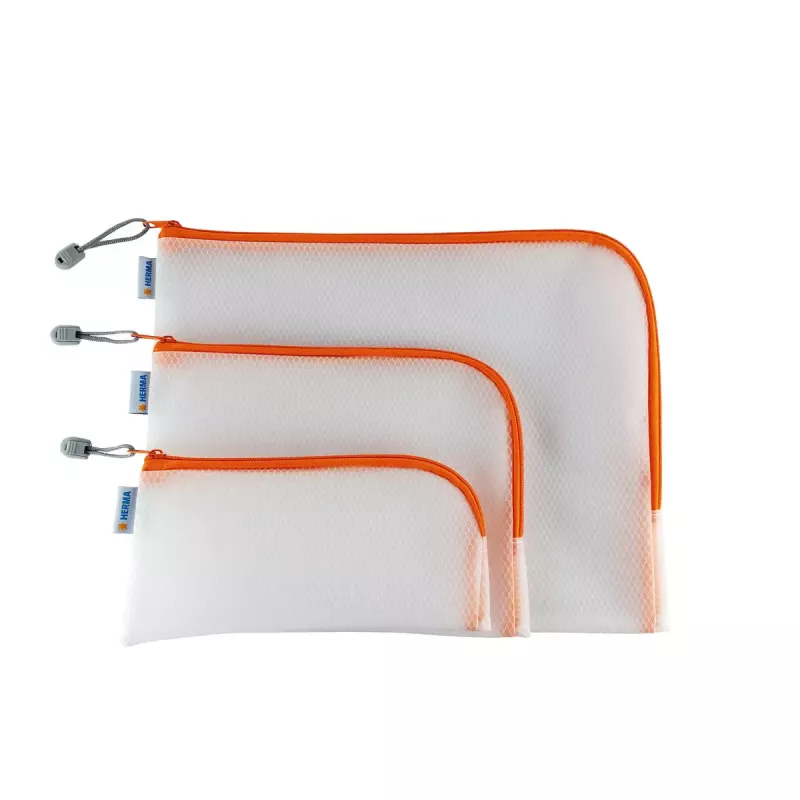 Estuche HERMA 20006 Rígido EVA Naranja Transparente 110x230mm