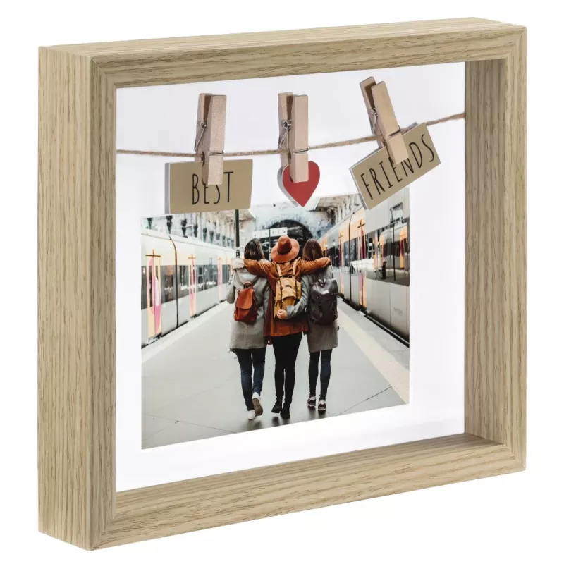 Marco de fotos individual Hama Best Friends roble MDF 1 ud.