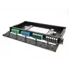 Panel adaptador de fibra óptica DeLOCK SC Simplex OM1 OM2 12 puertos beige