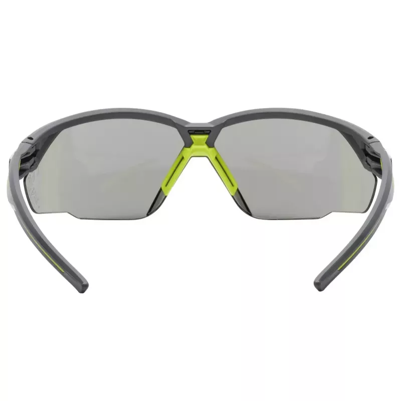 uvex suXXeed 9181281 gafas de protección, lente gris, policarbonato, montura antracita/lima