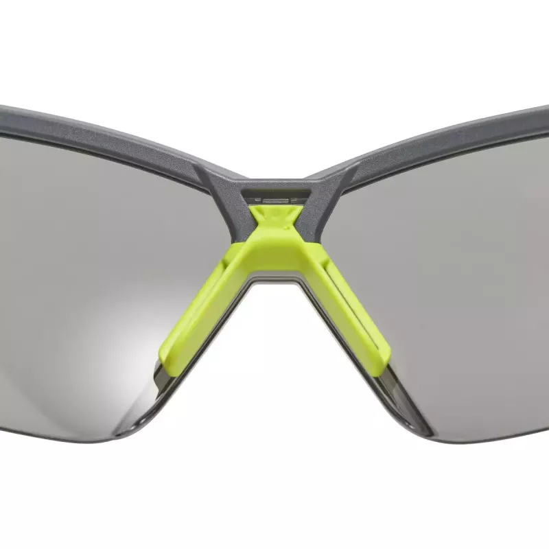 uvex suXXeed 9181281 gafas de protección, lente gris, policarbonato, montura antracita/lima