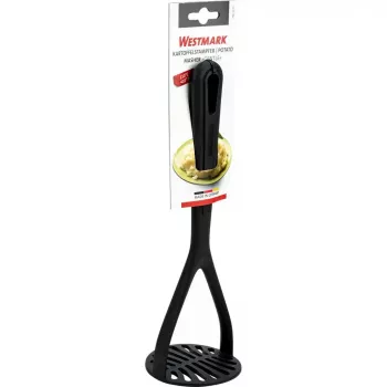 Pisapatatas tradicional Westmark Gentle — plástico, negro, 275 mm de longitud, 85 mm de profundidad/altura