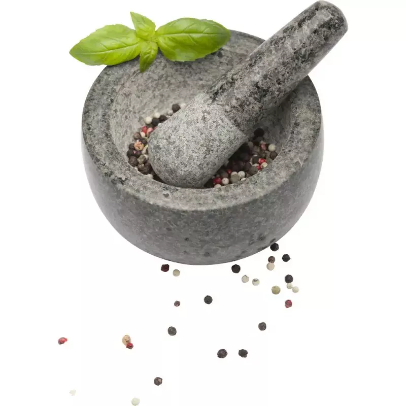 Mortero y maja Westmark granito gris — granito, Ø 13 cm, 131×131 mm