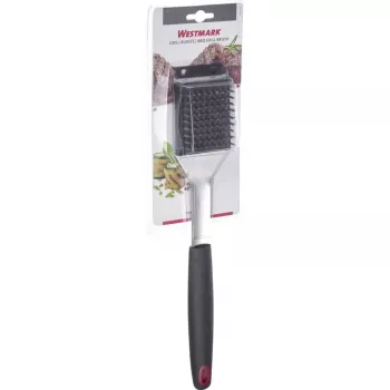 Cepillo de parrilla para exteriores Westmark 15072280 — cerdas de acero inoxidable, mango de PP/TPE, 65×385×35 mm