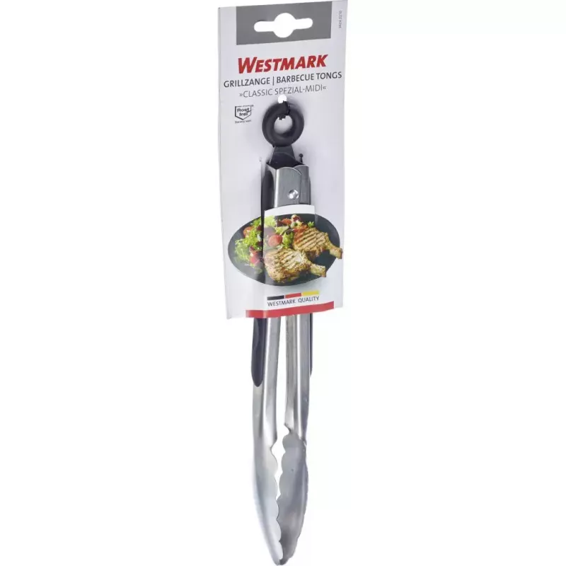 Pinza de cocina Westmark Classic Spezial Midi 275 mm — acero inoxidable, mango de TPE