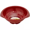 Colador de cocina Westmark 2424227R, plástico, redondo, 25 cm de diámetro, rojo