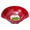 Colador de cocina Westmark 2424227R, plástico, redondo, 25 cm de diámetro, rojo