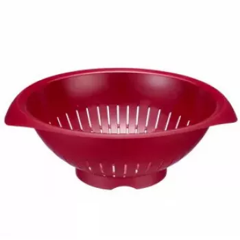 Colador de cocina Westmark 2424227R, plástico, redondo, 25 cm de diámetro, rojo