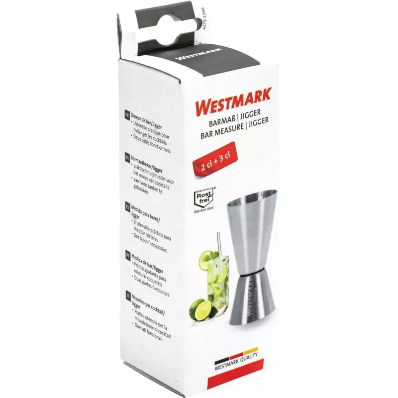 Vaso medidor de cóctel Westmark 62782260 50 ml acero inoxidable 1 pieza