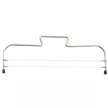 Cortador de tarta de alambre Westmark Simplex‑Duo, carcasa de acero inoxidable, negro, ancho 320 mm