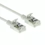 ACT gris 7 metros LSZH U/FTP CAT6A cable de parcheo slimline para centro de datos snagless con conectores macho RJ45