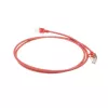 ACT rojo 7 metros LSZH U/FTP CAT6A cable de parcheo slimline para centro de datos con protección de pestaña y conectores macho RJ45