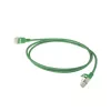 ACT verde 10 metros LSZH U/FTP CAT6A cable de parcheo slimline para centro de datos, snagless con conectores macho RJ45