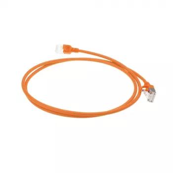 ACT Naranja 5 m LSZH U/FTP CAT6A cable de parcheo Slimline para centro de datos con conectores RJ45